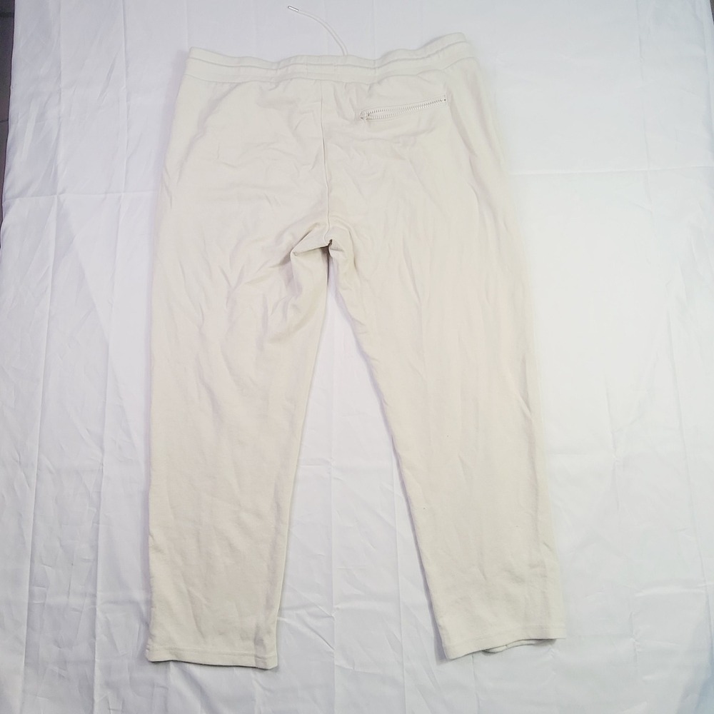 Goodfellow & Co Men's Jogger Sweatpants XL Cream Off-White Zip Pocket Q14 - Picture 12 of 16